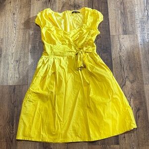 Nanette Lenore Vibrant Yellow Wrap Dress
